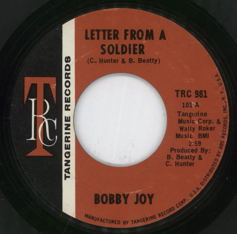 Bobby Joy Letter From A Soldier / You Sweet Devil You US 7" vinyl