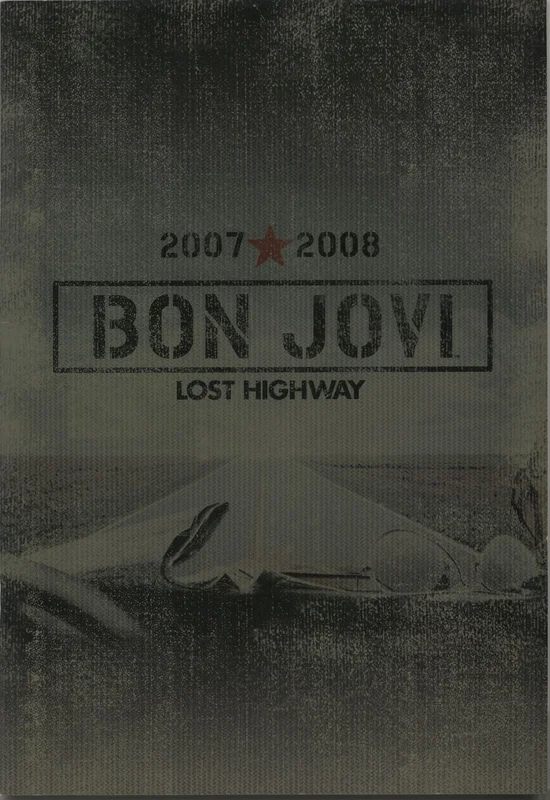 Bon Jovi Lost Highway 2007-2008 UK Tour programme