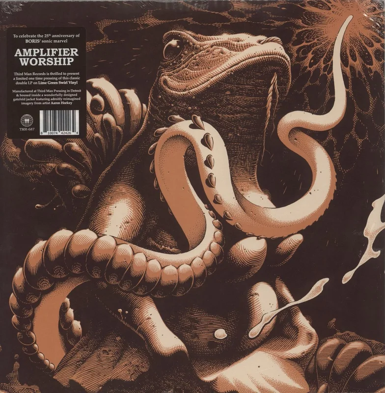 Boris Amplifier Worship - 25th Anniversary Edition - Lime Green Swirl Vinyl - Sealed US 2-LP vinyl set