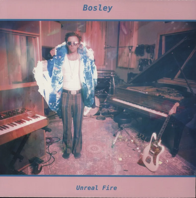 Bosley UNREAL FIRE - Blue Vinyl - Sealed US Vinyl LP