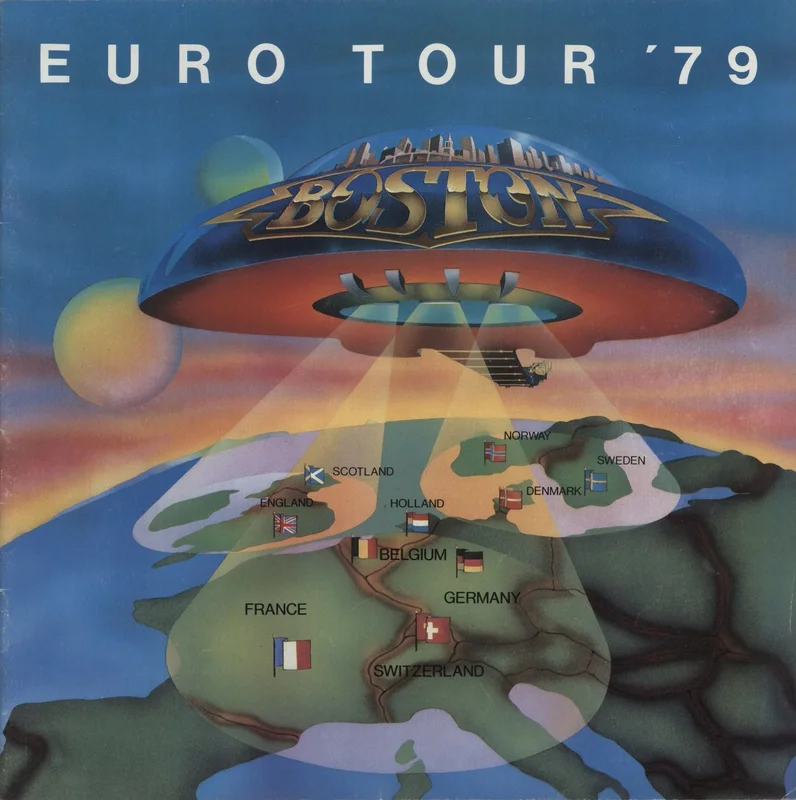 Boston Euro Tour '79 + Ticket Stub UK Promo Tour programme