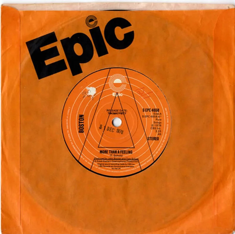 Boston More Than A Feeling - A Label UK Promo 7" vinyl