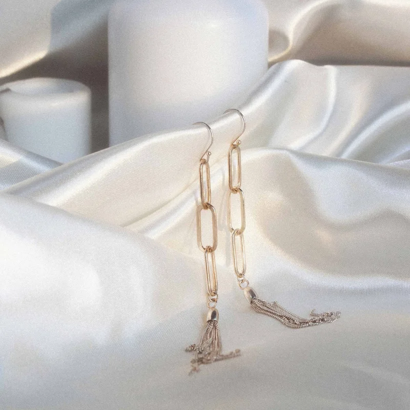 Bound Chain Earrings