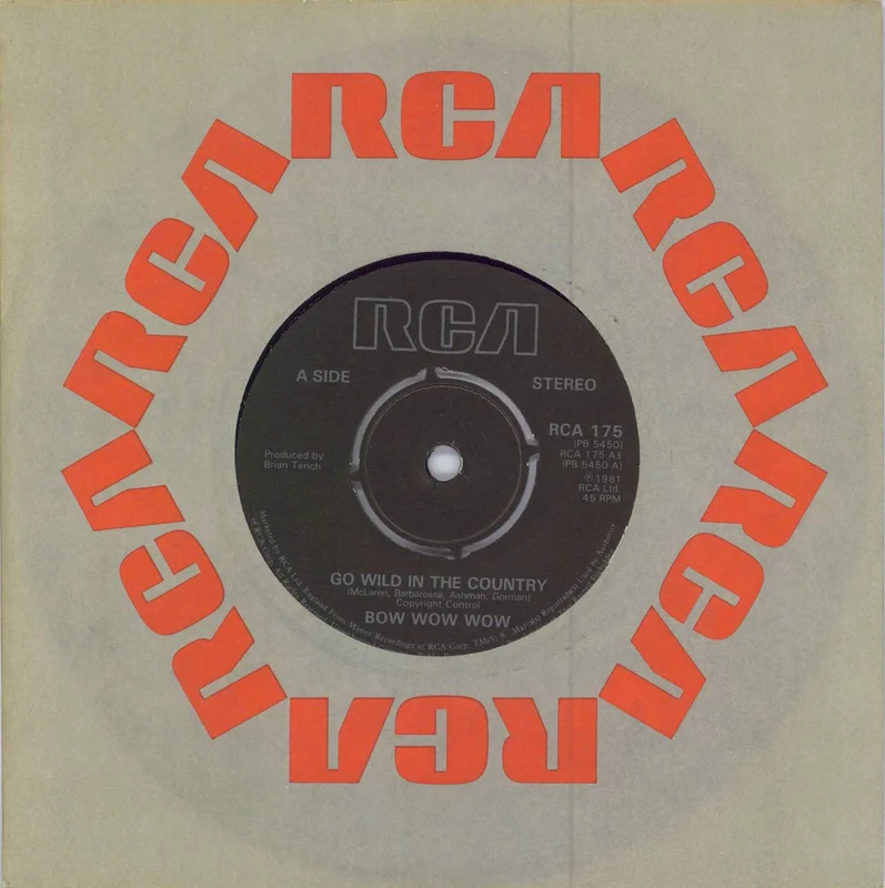 Bow Wow Wow Go Wild In The Country UK 7" vinyl
