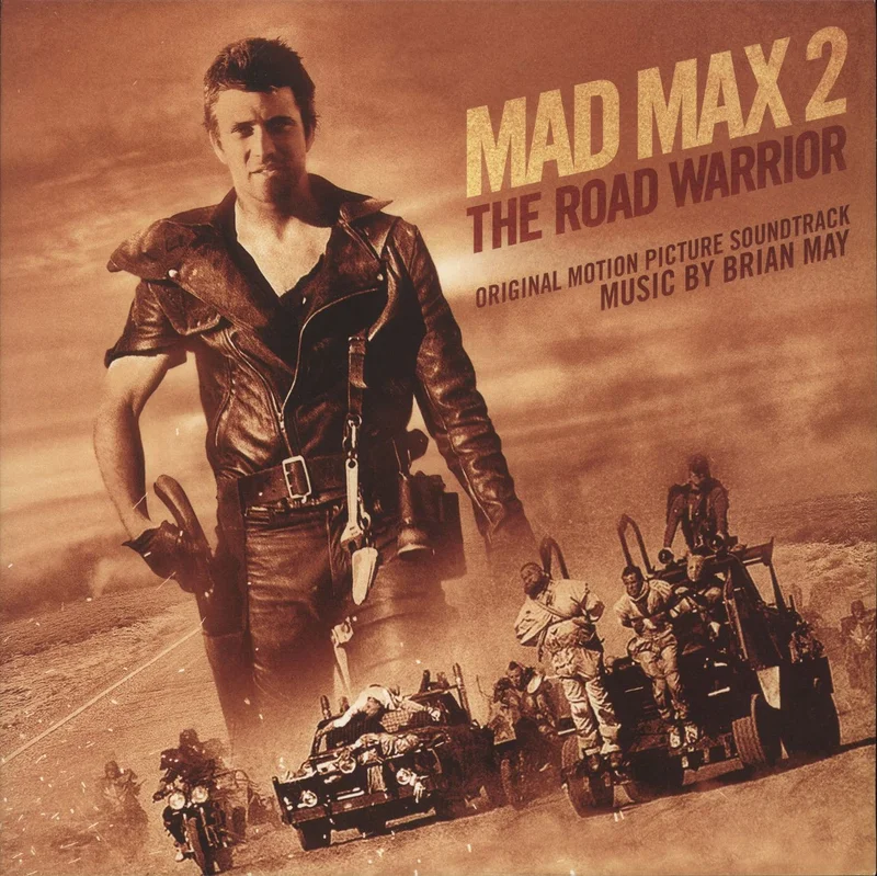 Brian May (Aussie) Mad Max 2 The Road Warrior [Original Motion Picture Soundtrack] - RSD - Beige With Black Splatter UK Vinyl LP