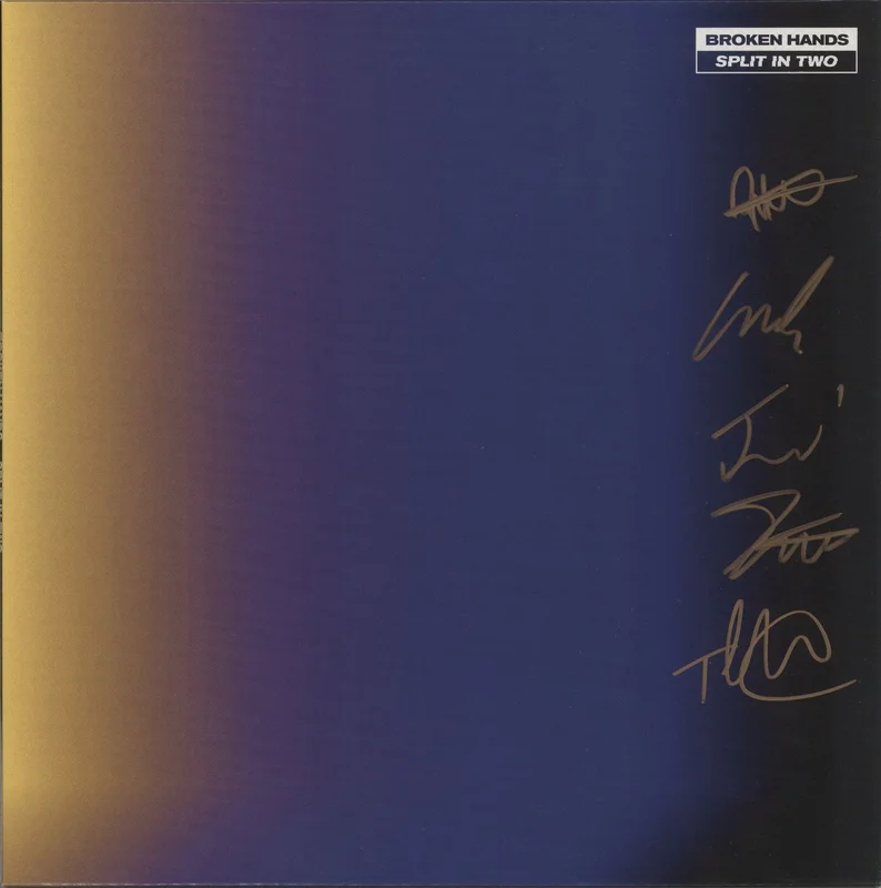 Broken Hands Split in Two - Autographed + Patch UK Vinyl LP