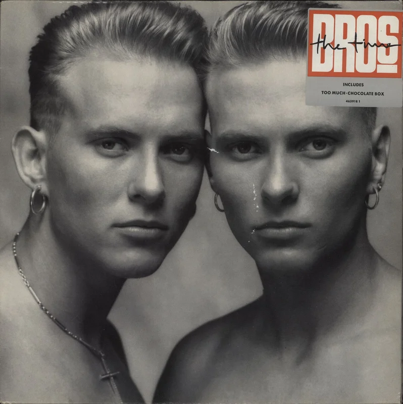 Bros The Time - Hype Stickered Sleeve UK Vinyl LP