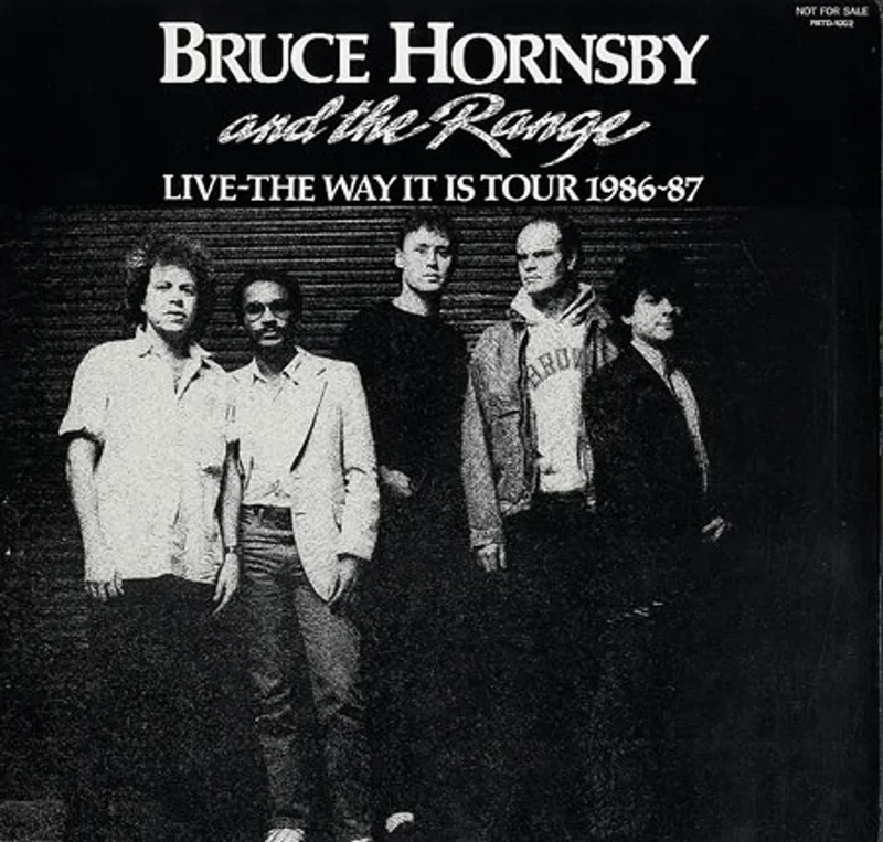 Bruce Hornsby Live - The Way It Is Tour 1986-87 + Press Sheet Japanese Promo Vinyl LP