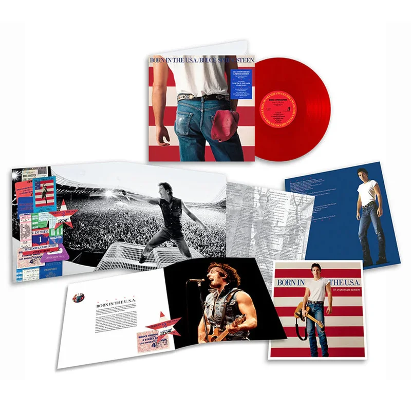 Bruce Springsteen Born In The U.S.A. (40th Anniversary Edition, Red Vinyl, Booklet + Lithograph)
