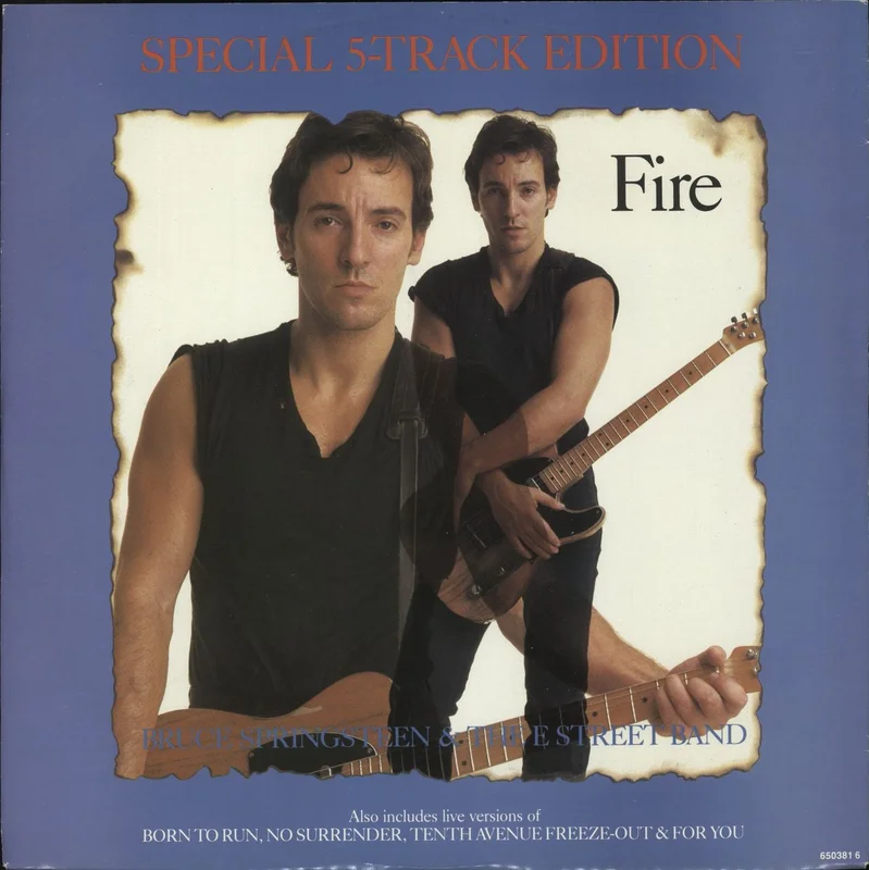 Bruce Springsteen Fire EP - EX UK 12" vinyl