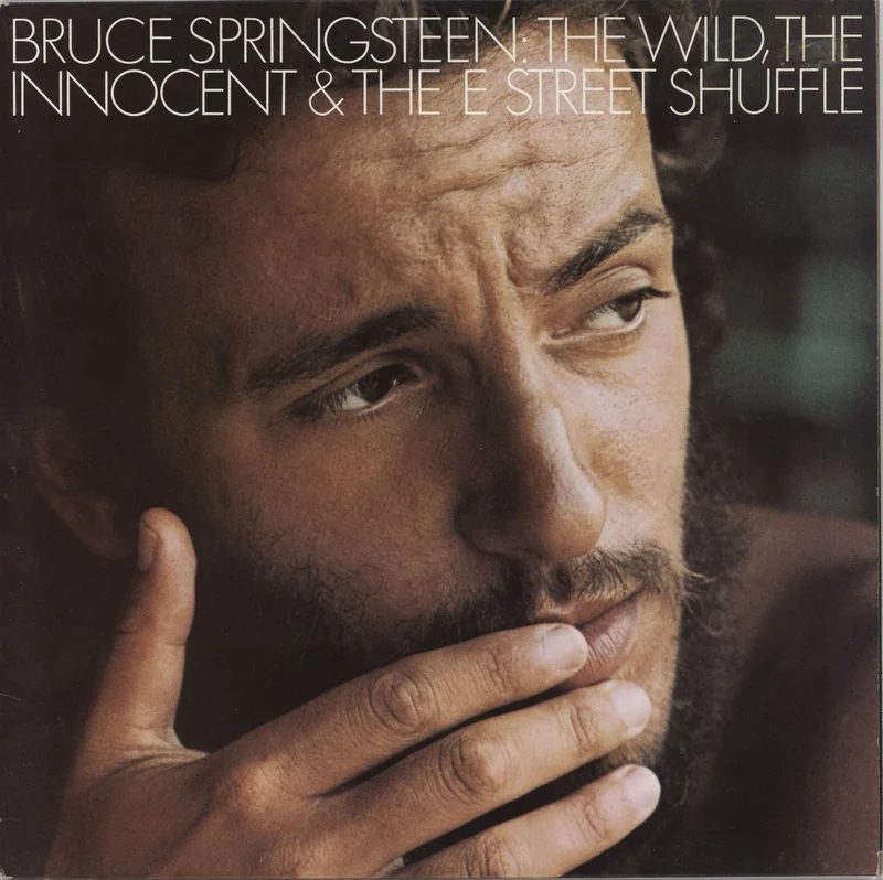 Bruce Springsteen The Wild, The Innocent & The E Street Shuffle - Stickered Sleeve UK Vinyl LP