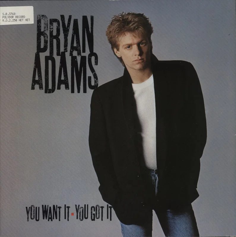 Bryan Adams You Want It, You Got It German Vinyl LP