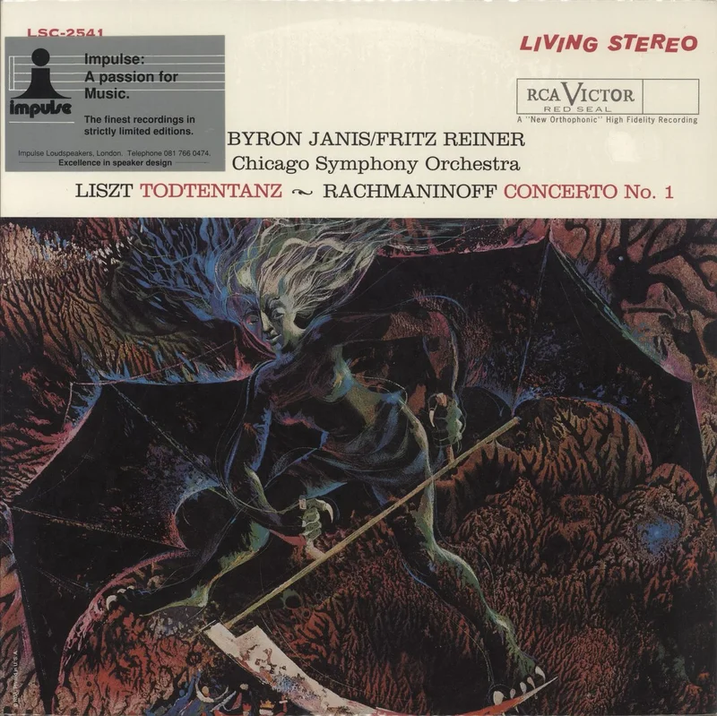 Byron Janis Todtentanz Concerto No. 1 In F-Sharp Minor, Op. 1 US Vinyl LP