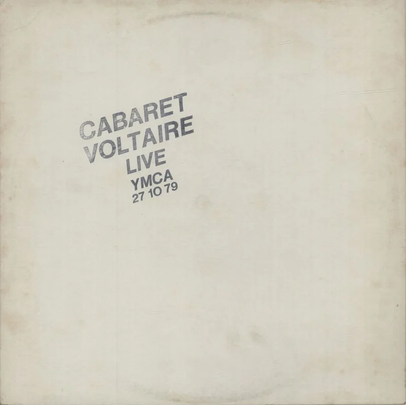 Cabaret Voltaire Live YMCA 27-10-79 UK Vinyl LP