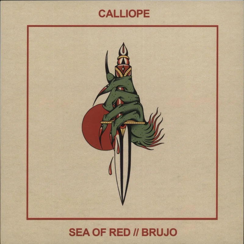 Calliope Sea Of Red / Brujo - Splatter Vinyl US 7" vinyl