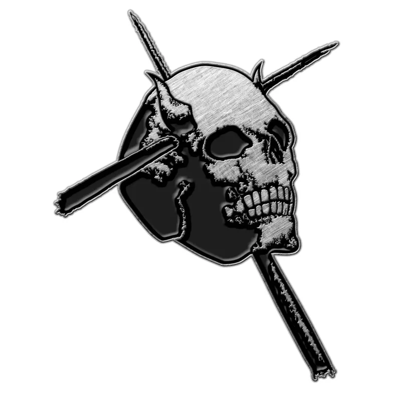 CANDLEMASS: official SKULL cast metal badge