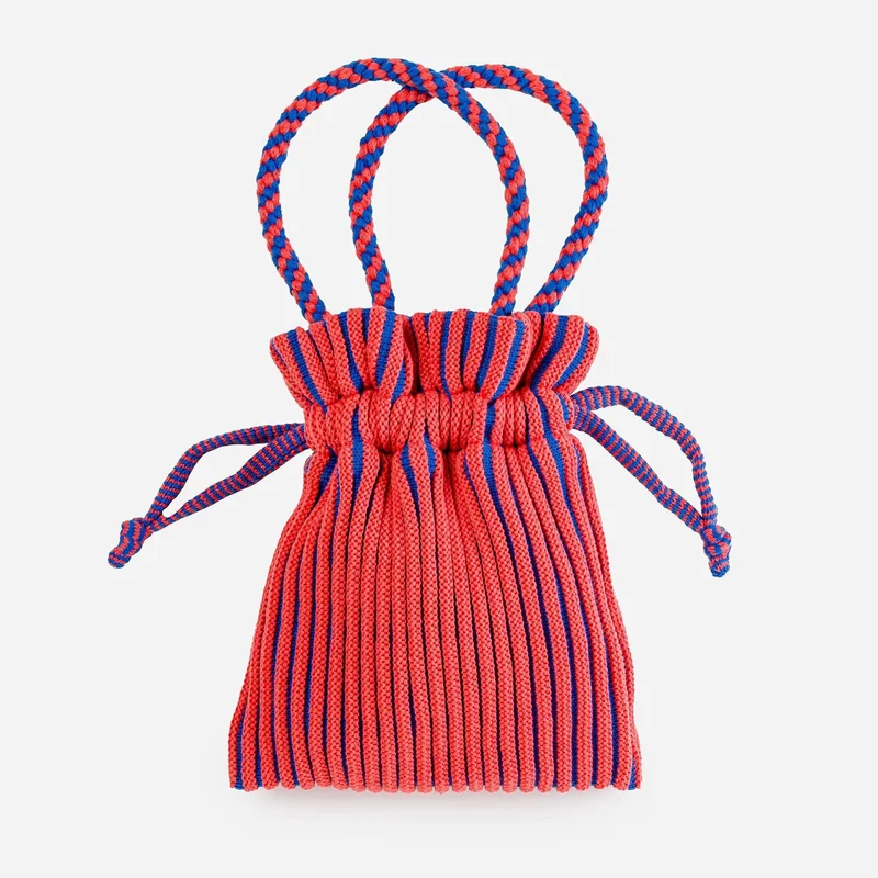 Candy Stripe Mini Tote Cobalt Melon