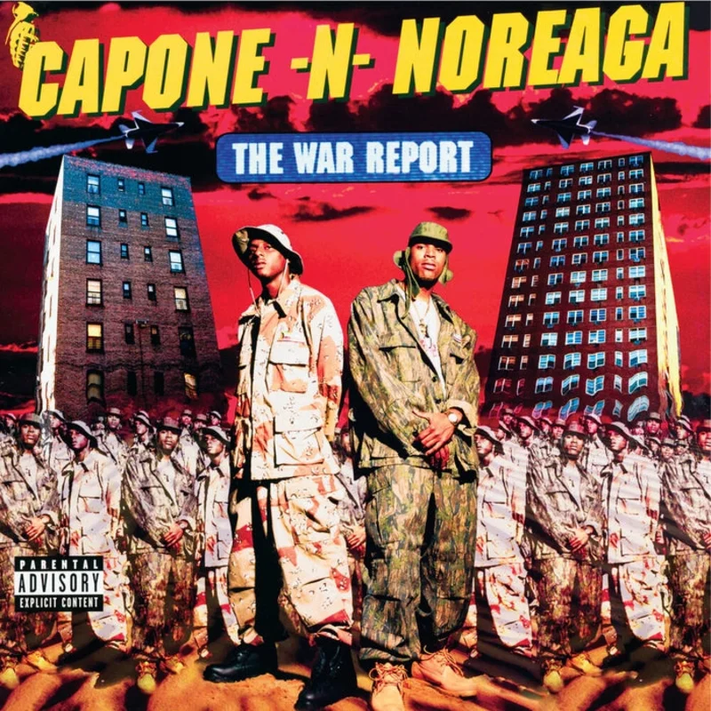 Capone -N- Noreaga The War Report (2xLP, Clear with Red & Blue Splatter)