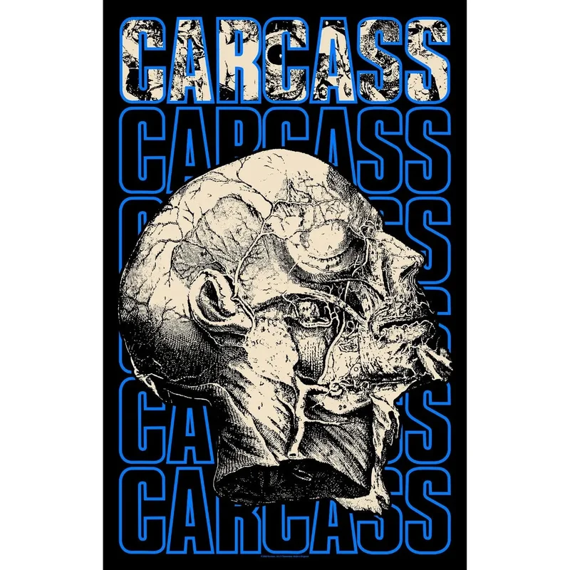 CARCASS: official NECRO HEAD large flag / textile poster