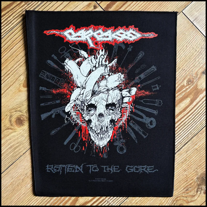 CARCASS: official ROTTEN TO THE GORE back patch