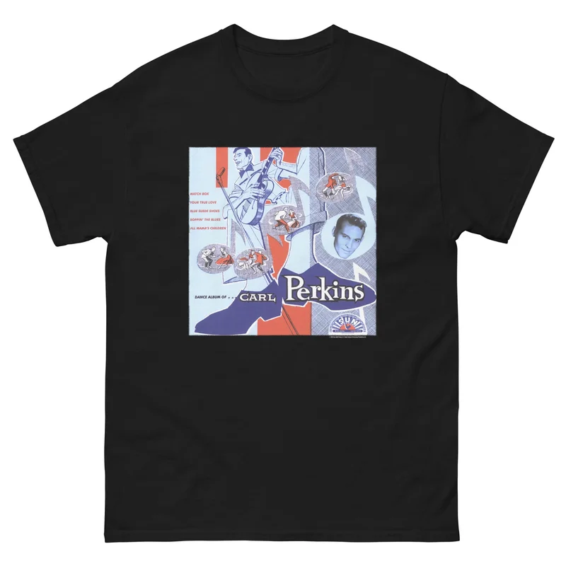 Carl Perkins Dance Album T-Shirt Black