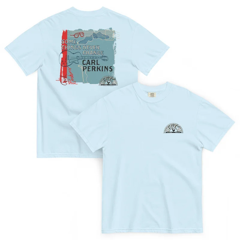 Carl Perkins Some Things Never Change Double Sided T-Shirt Chambray