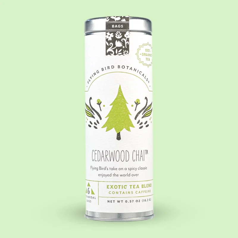 Cedarwood Chai 6 Bag Tea Tin