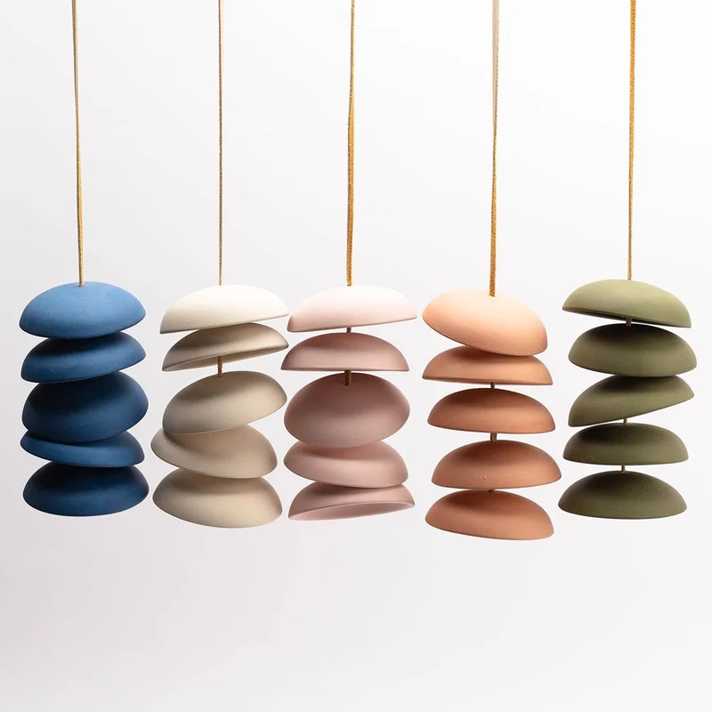 Ceramic Wind Chimes Azure
