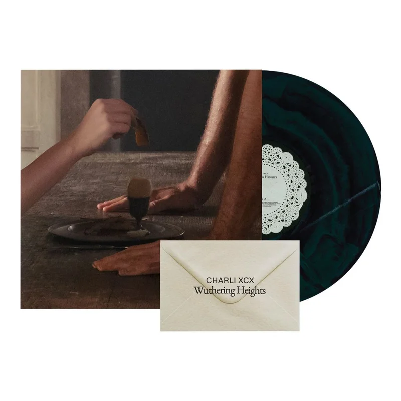Charli XCX Wuthering Heights - Black & Green Marbled Vinyl + Lyric Envelope - Sealed UK Vinyl LP
