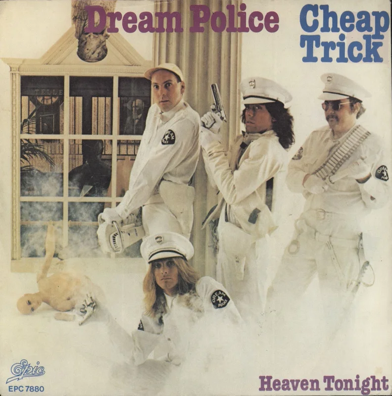 Cheap Trick Dream Police - A Label Dutch Promo 7" vinyl