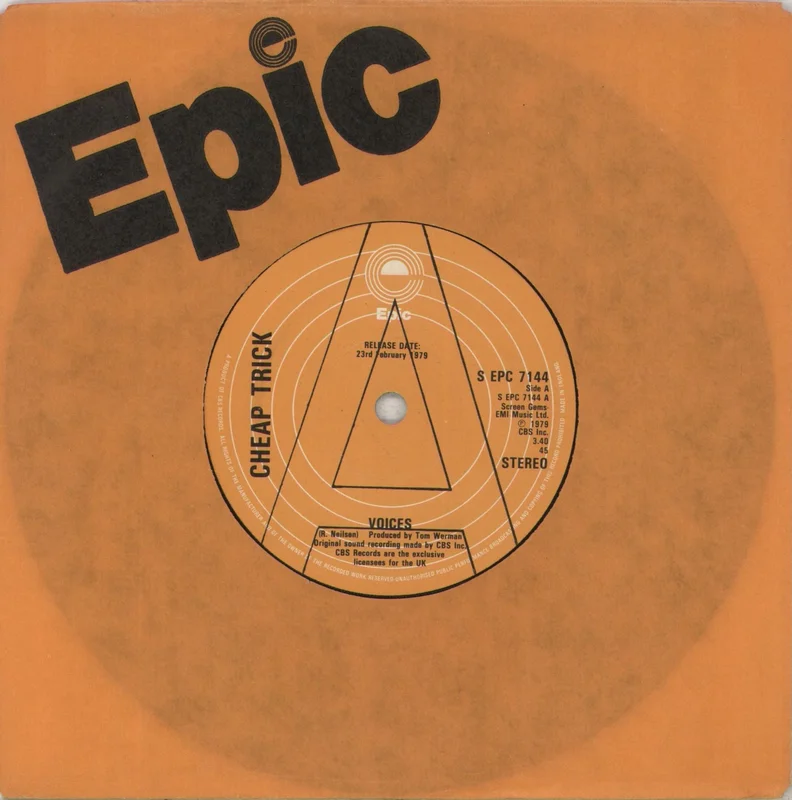 Cheap Trick Voices - A Label UK 7" vinyl