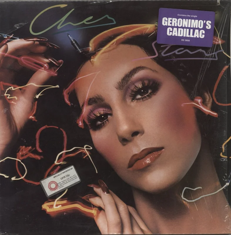 Cher Stars - Opened Shrink with Hype Sticker US Vinyl LP