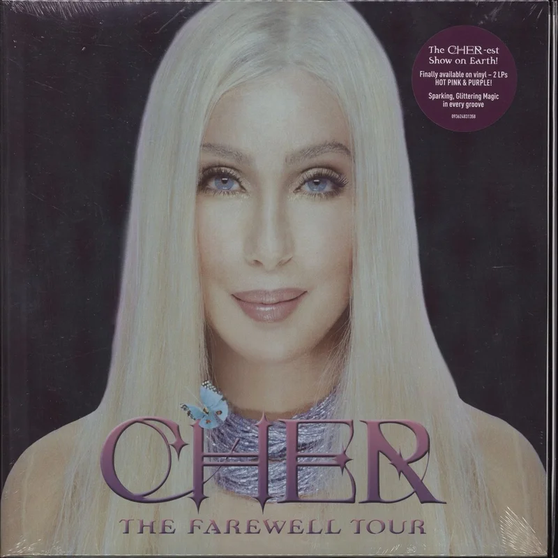 Cher The Farewell Tour - Hot Pink & Purple Vinyl - Sealed UK 2-LP vinyl set