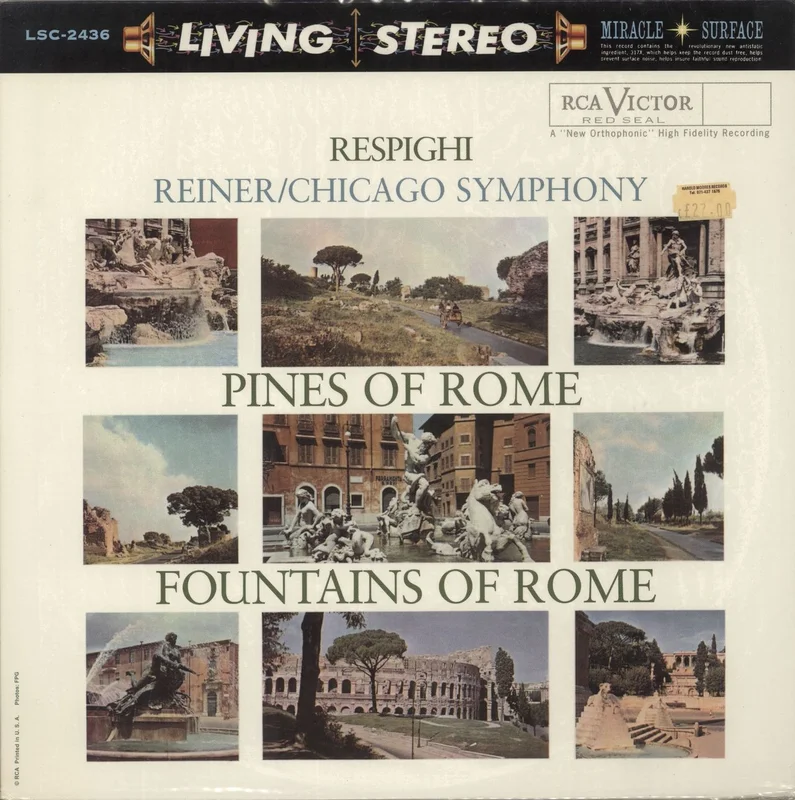 Chicago Symphony Orchestra Pines Of Rome / Fountains Of Rome - 180g US Vinyl LP