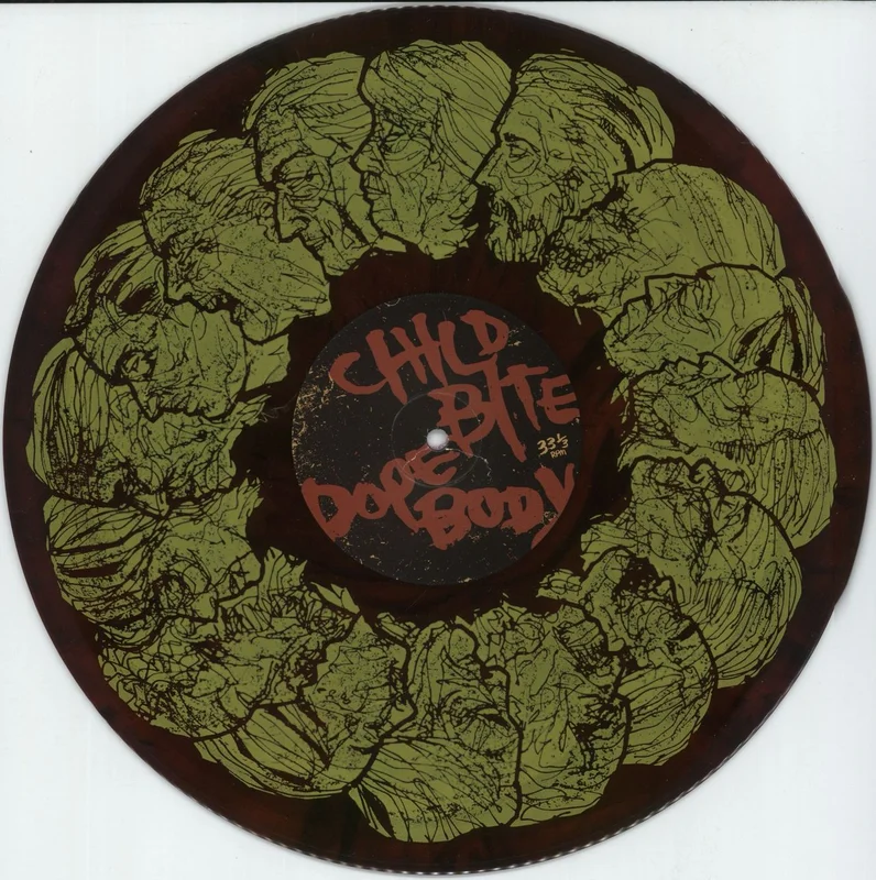 Child Bite Child Bite / Dope Body - Red Marble Screen Printed Vinyl US 12" vinyl