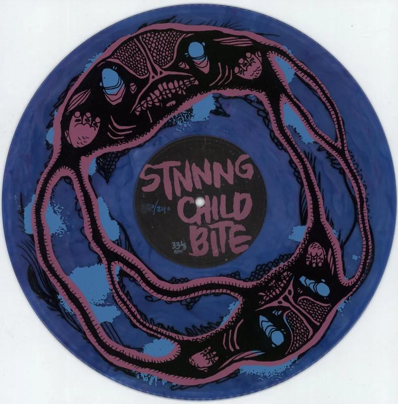 Child Bite STNNNG / Child Bite - Purple/Blue Swirl Vinyl US 12" vinyl