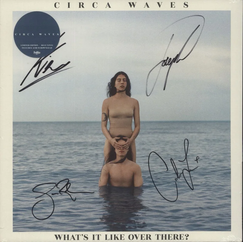 Circa Waves What's It Like Over There? - Dark Blue With White Marble Vinyl - Sealed UK Vinyl LP