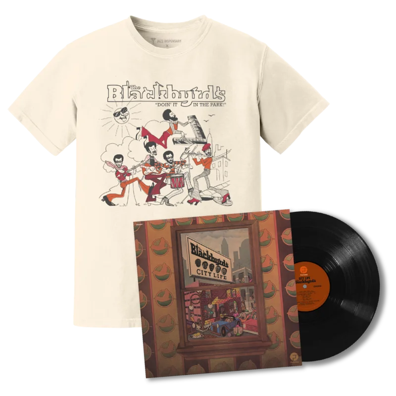 City Life (Jazz Dispensary Top Shelf Series) (LP) + The Blackbyrds Rock Creek Park T-Shirt Bundle