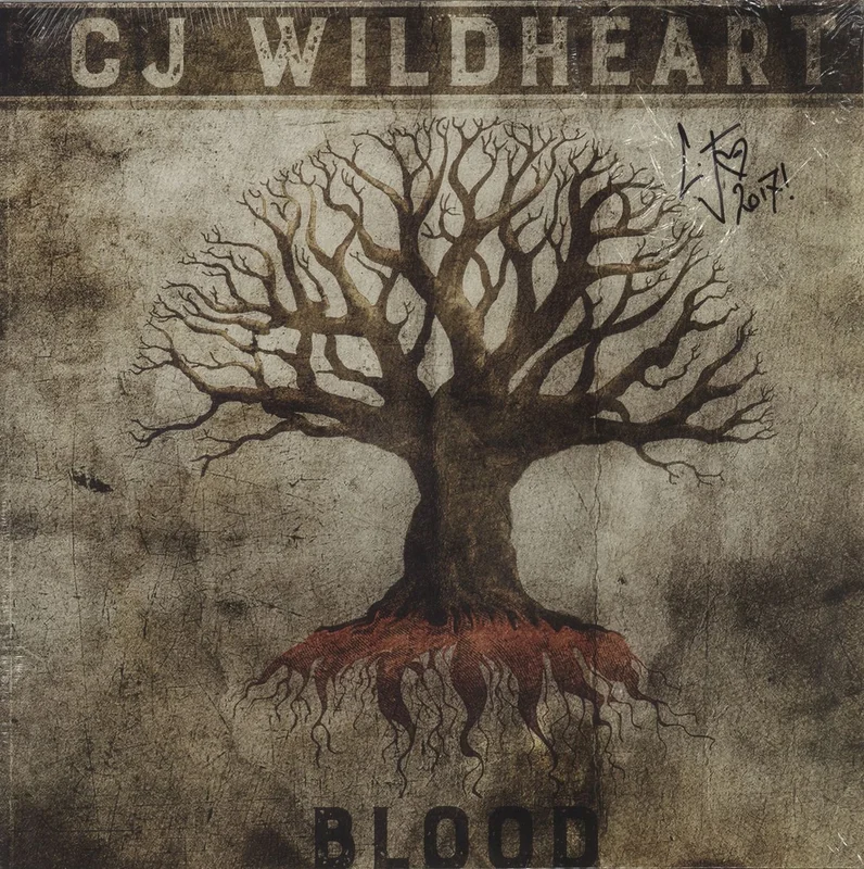 CJ Wildheart Blood - Red Vinyl - Autographed - Sealed UK Vinyl LP