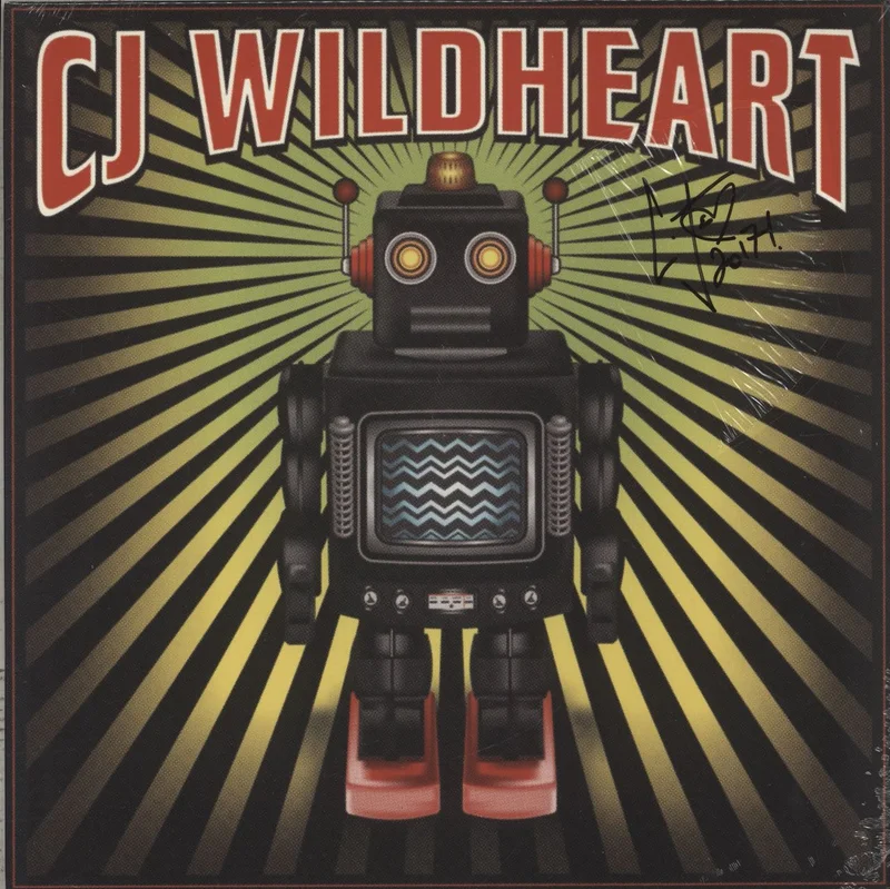 CJ Wildheart Robot + Autographed - Sealed UK Vinyl LP