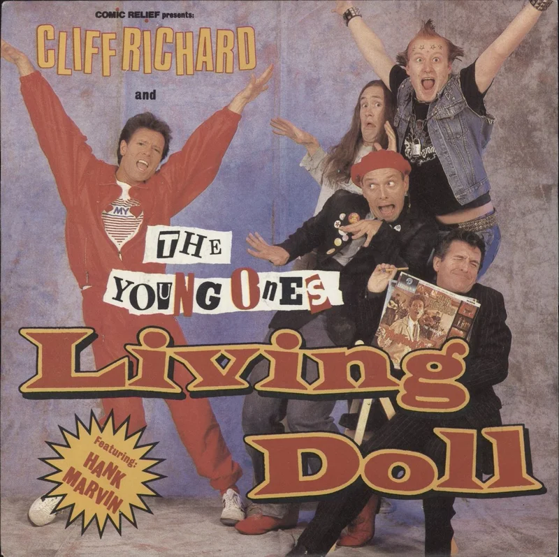 Cliff Richard Living Doll - Inj UK 7" vinyl