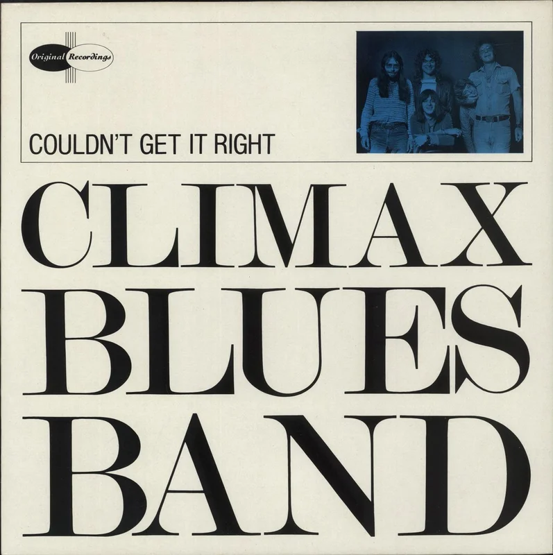 Climax Blues Band Couldn't Get It Right UK Vinyl LP
