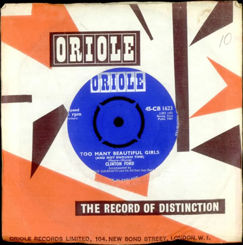 Clinton Ford Too Many Beautiful Girls UK 7" vinyl