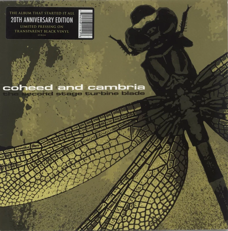 Coheed And Cambria The Second Stage Turbine Blade - 20th Anniversary Edition - Black Transparent Vinyl US Vinyl LP