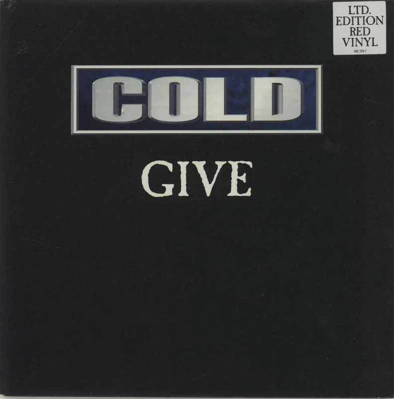 Cold Give (Alternative Mix) - Red Vinyl UK 7" vinyl