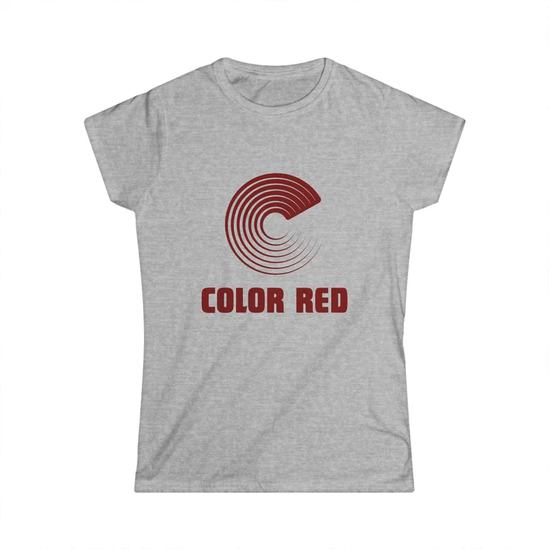 Color Red Women's Softstyle T-Shirt (several color options) Red