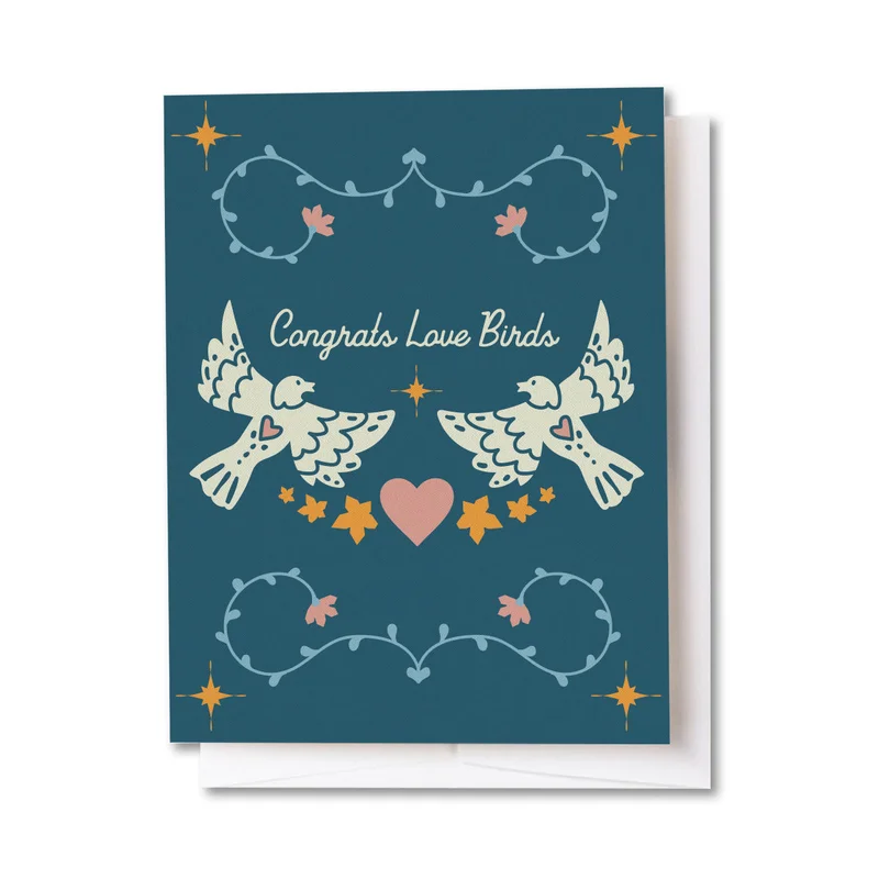 Congrats Love Birds Card