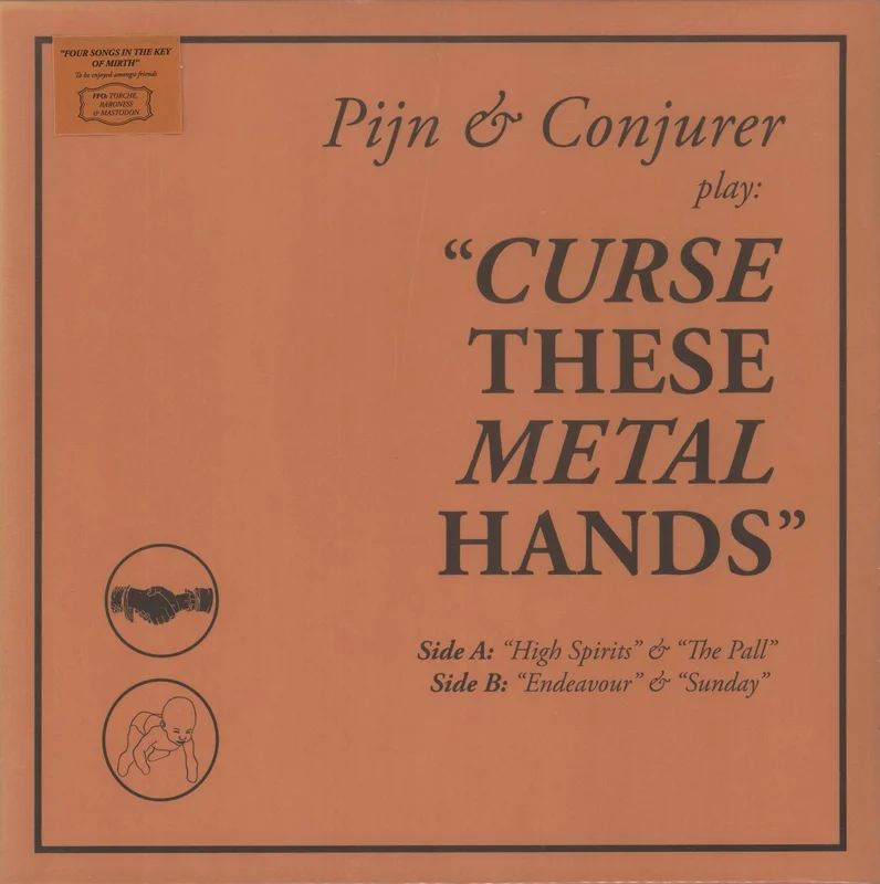 Conjurer Curse These Metal Hands - Orange w/Black Smoke UK Vinyl LP