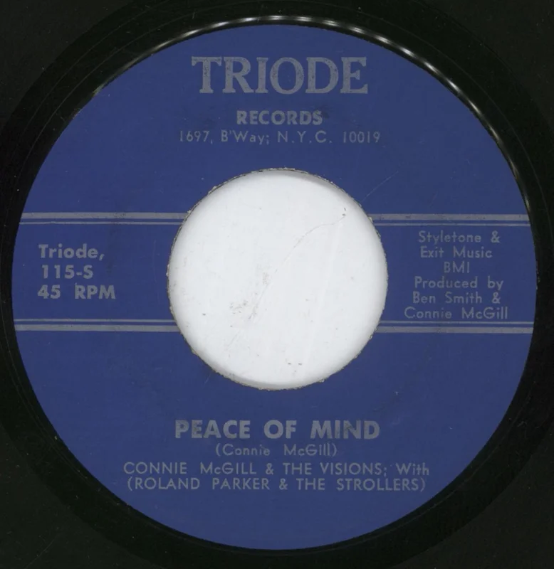Connie McGill & The Visions I Wanna Be Yours / Peace Of Mind US 7" vinyl