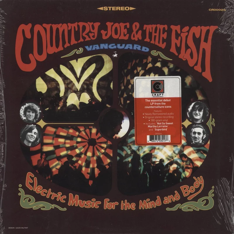 Country Joe & The Fish Electric Music For The Mind And Body - 180 Gram Vinyl - Sealed US Vinyl LP